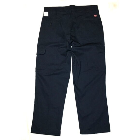 New Red Cap Industrial Cargo Pants Navy Blue Men's Work Tag 34 x 30 FIT 36 x 30 - Picture 3 of 9